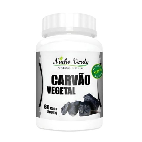 CARVAO VEGETAL ATIVADO - 60 CAPSULAS - NINHO VERDE